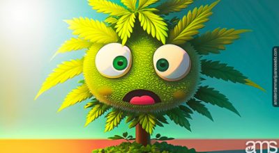 heat-suffering cannabis plant